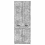 vidaXL Ensemble de Meubles 2 Pièces Gris béton Bois d'ingénierie