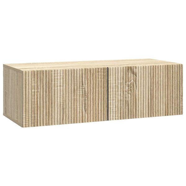 vidaXL Meuble TV mural 98 x 41 x 30 cm Chêne Sonoma Bois d'ingénierie