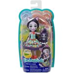 ENCHANTIMALS Collines Fertiles Poupée Ciesta Chat 15 cm et Pounce