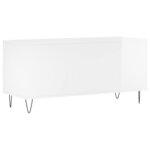 vidaXL Armoire à disques blanc brillant 100x38x48 cm bois d'ingénierie