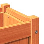 vidaXL Jardinières 2 Pièces cire marron bois de pin massif