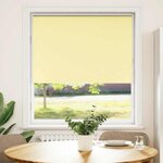 vidaXL Store enrouleur occultant jaune largeur du tissu 105 7 cm