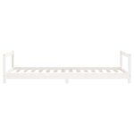 vidaXL Cadre de lit pour enfants blanc 90x190 cm bois de pin massif