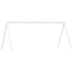 vidaXL Lit superposé et échelle et toit blanc 90x200cm bois pin massif