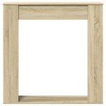 VidaXL Cadre de cheminée chêne sonoma 100x20x100 cm bois d'ingénierie