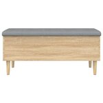 vidaXL Banc de rangement chêne sonoma 102x42x46 cm bois d'ingénierie