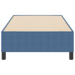 vidaXL Lit Box Spring Bleu 90x200 cm Tissu en velours côtelé