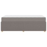 vidaXL Cadre de lit avec matelas avec matelas Taupe 90 x 200 cm tissu
