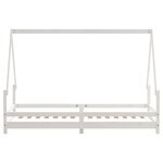 vidaXL Cadre de lit pour enfants blanc 90x200 cm bois de pin massif