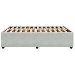 vidaXL Cadre de lit sans matelas gris clair 140x200 cm velours