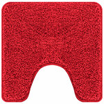 vidaXL Ensemble de tapis de bain antidérapants 3 Pièces Rouge PP