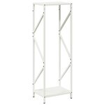 vidaXL Portant de bois chauffage blanc 34x25x100 cm