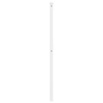 vidaXL Tête de lit métal blanc 100 cm
