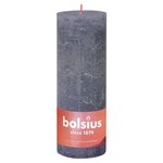 Bolsius Bougies pilier rustiques Shine 4 Pièces 190x68 mm Bleu crépuscule