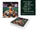 Pièce de monnaie en Argent g 31.1 (1 oz) Millésime 2024 EL NARCO