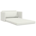 vidaXL Canapé-Lit Blanc 124 x 71 x 78 cm Simili cuir