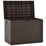 vidaXL Boîte de rangement de jardin Marron 78x44x55 cm