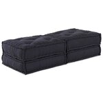 vidaXL Coussin 2 Pièces Anthracite 70 x 70 x 36 cm Polyester