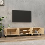 vidaXL Meuble TV Chêne Sonoma 180x31 5x40 cm Bois d'ingénierie