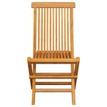 Vidaxl chaises de jardin avec coussins gris 6 pièces bois de teck massif