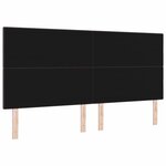 vidaXL Tête de Lit LED avec tête de lit Marron foncé 200 cm tissu