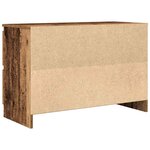 vidaXL Meuble TV vieux bois 80x35x54 cm bois d'ingénierie