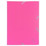 Chemise À Élastique 3 Rabats Polypropylène 4/10e Opaque Eco - A4 - Fuchsia - X 30 - Exacompta