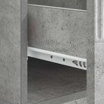 vidaXL Table basse Gris béton 49 x 50 x 37 cm Bois d'ingénierie