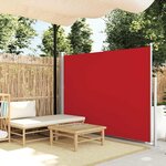 vidaXL Auvent latéral rétractable de patio 170x300 cm Rouge