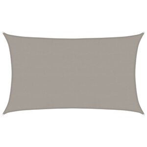 vidaXL Voile d'ombrage 160 g/m² rectangulaire gris clair 5x8 m PEHD