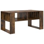 vidaXL Table basse Chêne fumé 92 x 49 5 x 45 cm Bois d'ingénierie