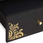 vidaXL Meuble TV Noir 105 x 33 x 46 cm Bois de mangue massif