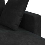 vidaXL Canapé Noir 198 x 134 x 80 cm Velours