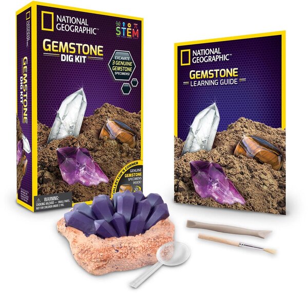 National Geographic Kit de fouille pierres précieuses