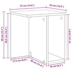 vidaXL Table d'appoint 2 Pièces Chêne artisanal 37 x 32 x 40 cm