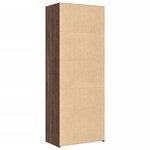 vidaXL Buffet haut chêne marron 70x41x185 cm bois d'ingénierie