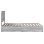 vidaXL Lit de Rangement Gris Sonoma 135 x 190 cm Bois d'ingénierie