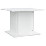vidaXL Table basse blanc 55 5x55 5x40 cm bois d'ingénierie