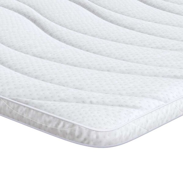 vidaXL Surmatelas 90 x 190 cm d’épaisseur Tissu en Tricot Blanc