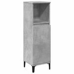 vidaXL Ensemble de meubles de salle de bain 3 Pièces gris béton