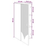 vidaXL Armoire Murale Blanc 33 x 34 5 x 90 cm Bois d'ingénierie