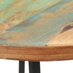 vidaXL Table de salle à manger 80 cm Bois de récupération massif