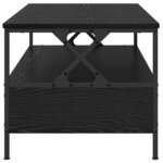 vidaXL Table basse Chêne noir 100 x 51 x 45 cm Bois d'ingénierie