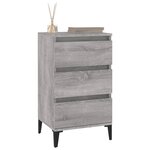 vidaXL Table de chevet sonoma gris 40x35x70 cm bois d'ingénierie