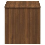vidaXL Table basse Chêne marron 102x50 5x52 5 cm Bois d'ingénierie