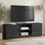 vidaXL Meuble TV Noir 150 x 31 x 47 cm Bois d'ingénierie