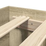 vidaXL Cadre de lit chêne sonoma 200x200 cm bois d'ingénierie