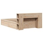 vidaXL Cadre de lit sans matelas 140x190 cm bois de pin massif