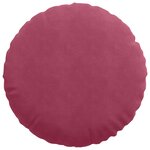 vidaXL Coussins de siège 2 Pièces Bordeaux Ø 40 x 13 cm Velours