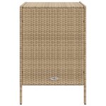 vidaXL Armoire de rangement de jardin beige 55x59x80 cm résine tressée